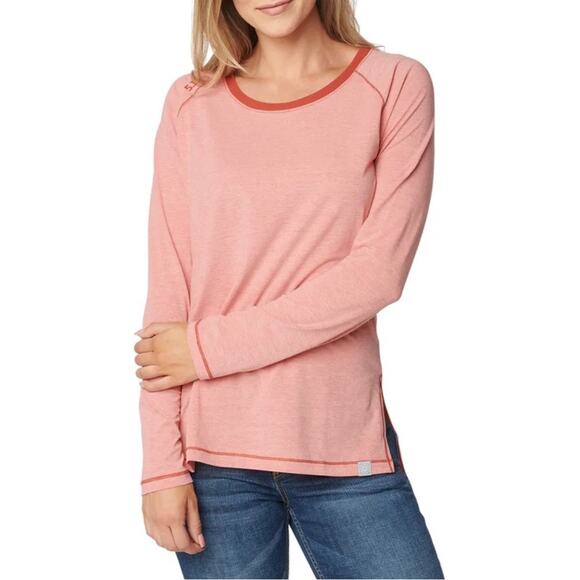 5.11 Tactical Tops - 5.11 Tactical Freya Long Sleeve Crew Neck Tee Rosewood Heather Medium